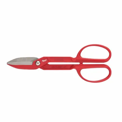 MILWAUKEE Tinners Snip: Left/Right/Straight, 12 in Overall Lg, 3 in Cutting Lg, Steel - Tinner Snips