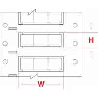 Sleeve Label: 1/2 in x 21/32 in, Polyolefin, White (Matte), For 1 AWG to 6 AWG Wire Gauge (MPN HX-500-2-WT-3)