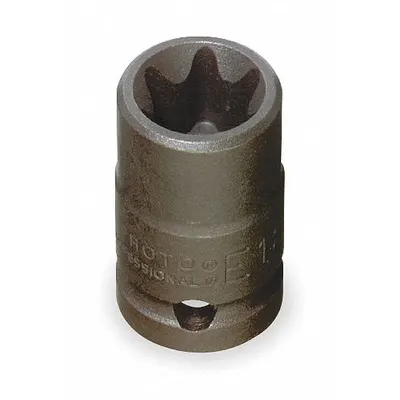 PROTO Impact Socket: 1/2 in Drive Size, Torx, E18 Socket Size, External Torx - 1/2" Drive External Torx Impact Sockets