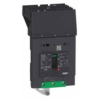 SQUARE D Molded Case Circuit Breaker: 35 A Amps, 25kA at 277/408V AC, Fixed, ABC - B-Frame Square D Molded Case Circuit Breakers