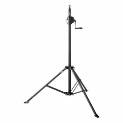 Tripod stand designed for mounting 360-degree jobsite lights. Provides a 9 ft height with a 9 ft x 9 ft footprint. Compatible with VOLTERREX BL-60-G1 and BL-150-G1 models. Suitable for elevating lighting in construction and industrial work areas.