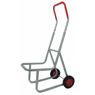 Dayton Stacking-Chair Hand Truck, For 16 Chairs, Flow-Back, Gray, 8 in Wheels - Stacking-Chair Hand Trucks