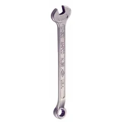 This SAE nonsparking 12-point combination wrench has a 15/16 in head size and 9 1/2 in overall length. Constructed from aluminum bronze nickel with a natural finish, it is suited for use in environments where sparking tools are prohibited, such as areas with flammable gases or dust.