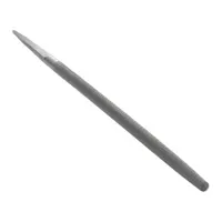 Machinists File: Round, Double-Cut, Safe Edge Cut, Bastard Cut, 12 in Lg without Tang, Natural (MPN 1NFT2)