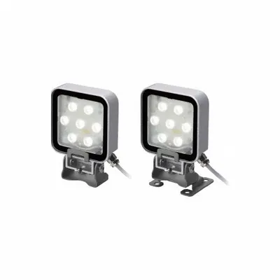PATLITE LED Light: No Arm, LED, 550 lm Max Brightness, 6500K, Bracket, 24V DC ±10％ - Articulating Machine Tool Lights