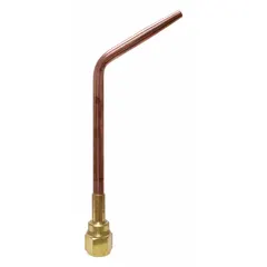 UNIWELD W Series welding tip, size 5, designed for use with acetylene gas. Suitable for precision welding and brazing applications requiring controlled heat input, such as in metal fabrication and repair work.