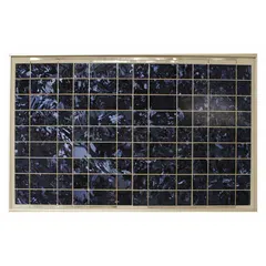 This solar panel interface kit includes a charge regulator module, mounting hardware, and a wiring harness. It is designed for use with public address speakers in locations where AC power is not available. The kit manages solar energy input to support reliable audio communication.