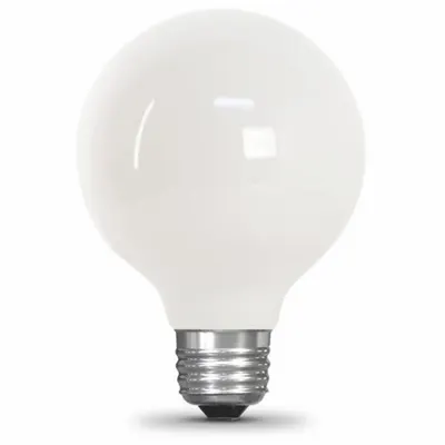 FEIT ELECTRIC Compact LED Bulb: Medium Screw (E26), LED, (G) Globe, G25, 2.5 W Watt, 2700K - Medium Screw Base (E26) Lamps