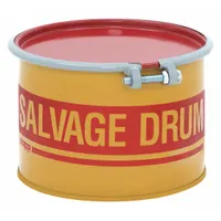 APPROVED VENDOR Salvage Drum: Steel, 5 gal, Bolt Ring, 20 ga / 20 ga / 20 ga, Salvage Drum, Steel (MPN HM0501)
