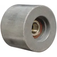 This DAYCO idler pulley is a heavy-duty steel component designed for serpentine belt systems. It features a flangeless flange design and is rated for heavy-duty performance. Used to maintain proper belt tension and reduce vibration in vehicle accessory drives