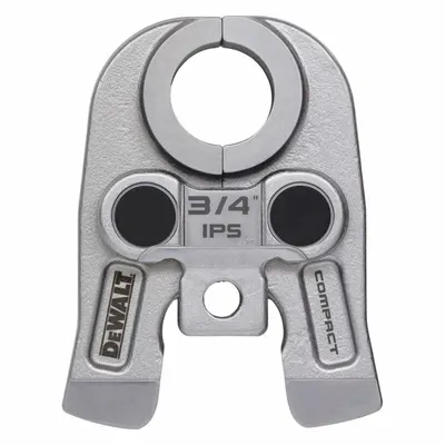 DEWALT Press Jaws: 3/4 in Pipe, Black Iron/Carbon Steel - Jaws for Compact Press Tools