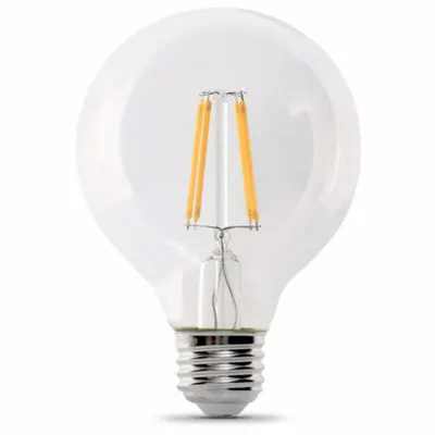 FEIT ELECTRIC Compact LED Bulb: Medium Screw (E26), LED, (G) Globe, G25, 5.5 W Watt, 2700K - Medium Screw Base (E26) Lamps