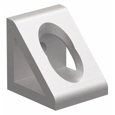 80/20 Inside Corner Bracket: Gusseted Inside-Corner Bracket, 25 Series, 25 mm x 22 mm x 25 mm - Inside Corner Brackets