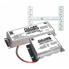 Emergency driver with LED array retrofit for backup power during mains failure. Operates on 120/277V AC input, delivers 1,000 lm output at 3.5 A, and uses a Nickel Cadmium battery. Suitable for egress lighting in commercial, industrial, and institutional facilities.