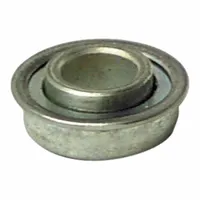 This metal caster bearing is designed for use with Invacare wheelchairs. It supports the front caster wheel to facilitate smooth rolling and steering. Suitable for wheelchair maintenance and repair applications