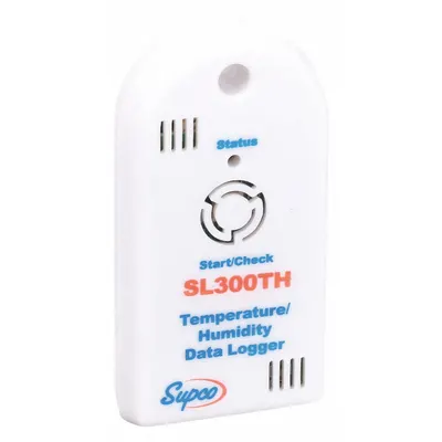 Supco Mini Data Logger: 0%to 99% Relative Humidity Measured, -40°F to 160°F, -40°C to 70°C - Temperature & Humidity Data Loggers