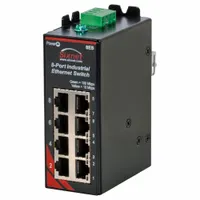 RED LION Ethernet Switch: Unmanaged, DIN Rail, 8 Ports, RJ45, 10/100 Base-TX, IP40 (MPN SLX-8ES-1)