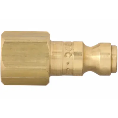 PARKER Tru-Flate Automotive Brass Quick-Connect Air Coupling Plug - Tru-Flate Automotive Brass Quick-Connect Air Coupling Plugs