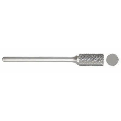 OEM APPROVED VENDOR Double-Cut Cylinder Bur, SA-3L6, 3/8" x 3/4" Head, 1/4" Shank - Double-Cut Cylinder Burs