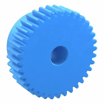 KHK GEARS Machined Spur Gear: Module m 1, 36 Teeth, 8 mm Bore Dia, Nylon, 20° Pressure Angle - Metric Spur Gears with Standard Hub