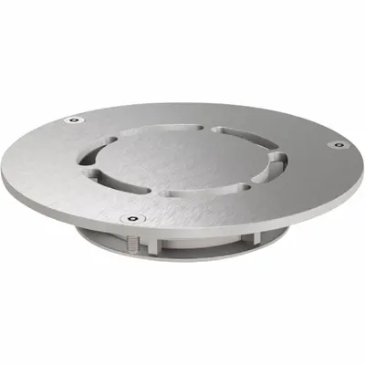 BESTCARE Grate: Round, Stainless Steel, Satin, 5 in Overall Dia - Institutional Floor Drain Grates