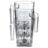 WARING COMMERCIAL Blender Container with Lid and Blade: 48 oz Container Capacity, Clear (MPN CAC93X)