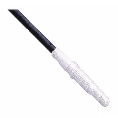 Pointed-tip cleanroom swab with adhesive- and binder-free polyester tip on a white glass-filled nylon handle. Overall length 2-3/4 in, tip length 1-1/8 in, tip width 5/32 in, handle length 1-5/8 in. Used for applying chemicals and solvents in controlled environments. Pack of 100.