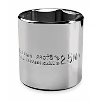 PROTO Socket: SAE, 3/8 in Drive Size, 5/8 in Socket Size, 6-Point, Std, Chrome, Not Tether Capable (MPN J5220H)