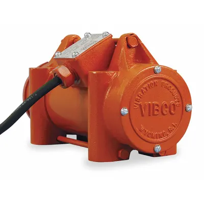 VIBCO Electric Vibrator: 6P Series, 700 lbf, 230/460V AC, 4.0/2.0 A, 1,200 vpm - Heavy-Duty Electric Vibrators