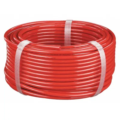 OEM Standard Polyurethane Tubing, ID 5/32 in, OD 1/4 in, 100 ft, Red