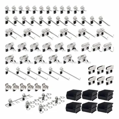 TRITON PRODUCTS SSLH2-Kit Hook & Toolholder Assortment for Square-Hole Pegboard - Hook & Toolholder Assortments for Square-Hole Pegboard
