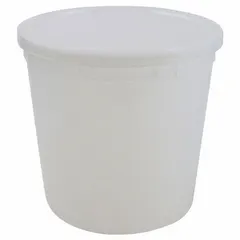 This DYNALON jar is made of translucent HDPE with an LDPE closure, offering a 162.3 fl oz capacity. It measures 205.74 mm in body diameter and 210.05 mm in height. Non-sterile and not pre-cleaned, it is suited for general laboratory storage and handling of liquids or solids.