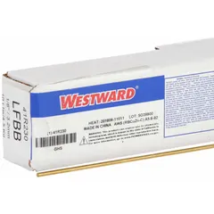 Low-fuming bronze brazing rod, type RBCuZn-C, bare, 1/8 in x 36 in. Tensile strength 71 ksi, yield strength 64 ksi. Used for joining steel, copper, and cast iron in applications such as HVAC, plumbing, and general fabrication.