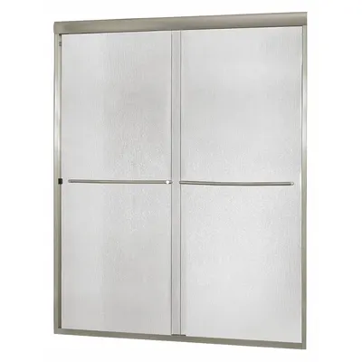 FOREMOST Shower Door: 42 in Min. Door Wd, 46 in Max. Door Wd, 70 in Overall Ht - Double-Sliding Shower Doors