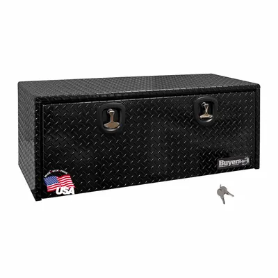 BUYERS PRODUCTS Underbody Truck Box: Underbody Truck Box, Single Drop-Down Door Door, Black - Single Drop-Down Door Boxes