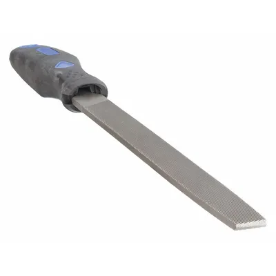 WESTWARD Machinists File: Rectangular, Bastard Cut, 10 in Lg without Tang, 1 in Wd - Tapered Double-Cut Rectangular Files