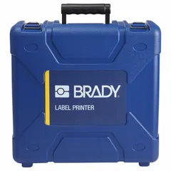 Blue storage and transport case designed for BMP61 and M610 series label printers. Protects the printer from impacts, dust, and moisture during travel and daily use. Compatible with M610-series printers.