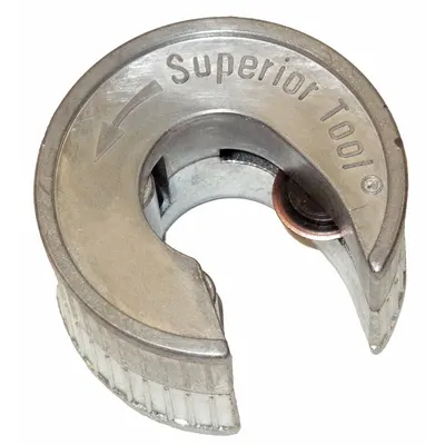 SUPERIOR TOOL Pipe Cutter: 3/4 in – 3/4 in OD Cutting Capacity, Std Wheel Cutter - Metal Tubing Compact Cutters