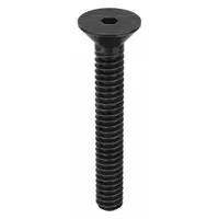 Socket Flat Head Screw: #4-40 Thread Size, 3/4 in Lg, Flat, Black Oxide, Alloy Steel, 100 PK (MPN 4C75KFC)
