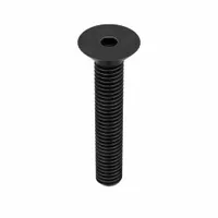 Socket Flat Head Screw: 3/8"-16 Thread Size, 2 in Lg, Flat, Black Oxide, Alloy Steel, 50 PK (MPN 37C200KFC)