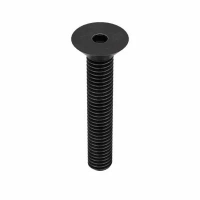 KERR LAKESIDE Socket Flat Head Screw: 3/8"-16 Thread Size, 2 in Lg, Flat, Black Oxide - Flat Head Socket Cap Screws