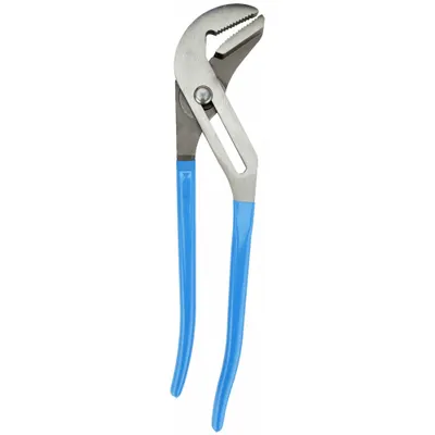 CHANNELLOCK Tongue and Groove Plier: Flat, Groove Joint, 3 3/4 in Max Jaw Opening - Flat-Jaw Tongue & Groove Pliers