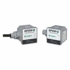 External surface-mount surge protective device (SPD) for three-phase 240V AC power systems. Features a polycarbonate enclosure, LED status indicator, and Type 4X rating. Provides 1200V (L-G) and 1200V (L-L) voltage protection with a maximum continuous operating voltage of 275V AC. Suitable for industrial and commercial applications requiring transient voltage surge suppression.
