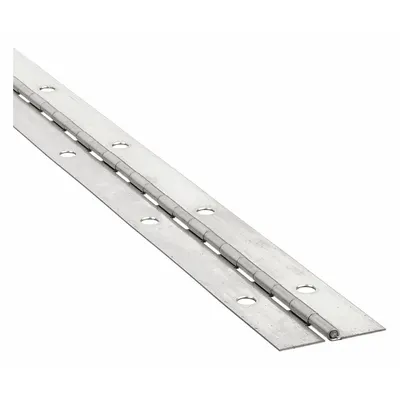 OEM Full Surface-Mount Piano Hinge, Stainless Steel, 36 in Leaf Ht, 5/8 in Leaf Wd - Full Surface-Mount Piano Hinges