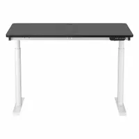 VERSADESK Electric Sit-Stand Desk: Black, Wood, 48 in Overall Wd, 30 in Overall Dp, Laminate/Steel (MPN VT1074830-01-05)