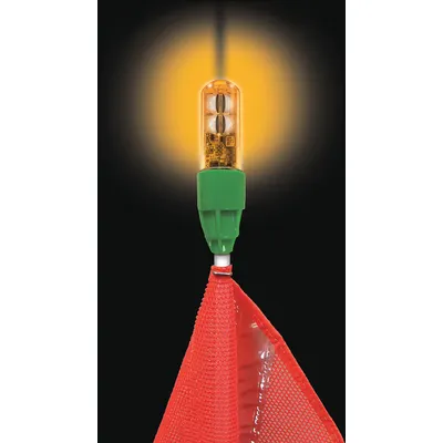 GORILLA Warning Whip Light, LED, Solid, Amber, 2.4-12 W, 3/4 in H x 1 in W - Fleet and Vehicle Maintenance