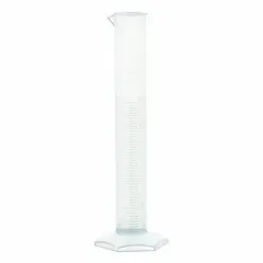 Graduated Cylinder, Polypropylene, 50 mL, TC, Hexagon, Colorless