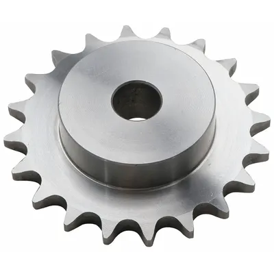 TSUBAKI Single Strand Sprocket: One-Sided Hub, For Single Strands, 40, 12 Teeth - Size 40 Plain-Bore Roller Chain Sprockets