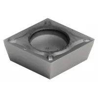 Diamond indexable turning insert for precision turning operations on hard materials such as ceramics, glass, and composites. Suitable for high-accuracy machining applications requiring fine surface finish and extended tool life