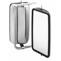 Truck Mirror - Angle Back: Rectangular, Flat, For Passenger Vehicle Side, Heated (MPN 708212)